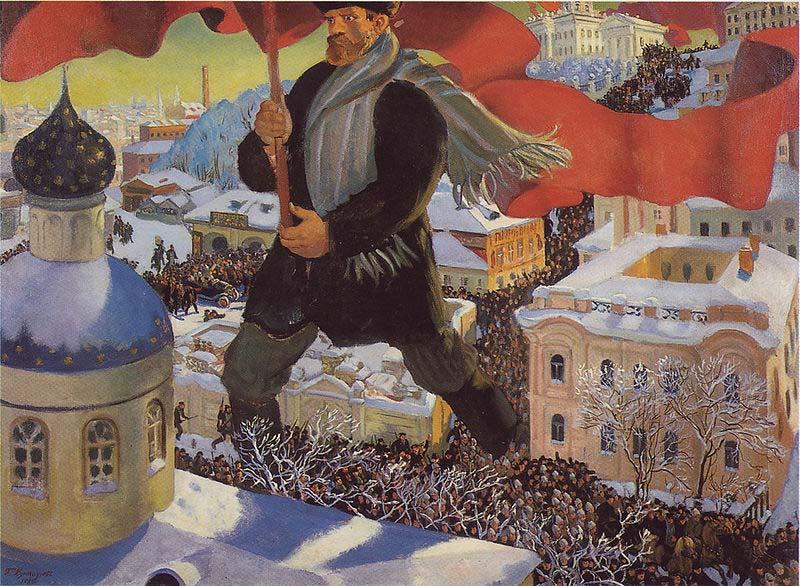 Boris Kustodiev The Bolshevik oil painting image